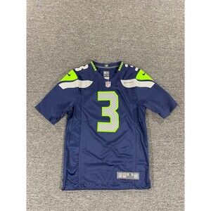 Nike Seattle Seahawks Jersey Mens Small Blue Elite Football Shirt Russel Wilson